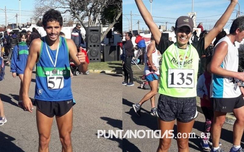 Manuel Córsico y Liliana González ganadores en los 8K de Atletismo Luz y Fuerza