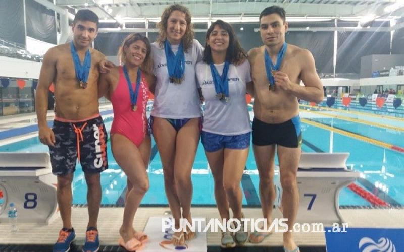 Puntaltenses campeones con la Selección de ADASBA en el Open Master de Natación 