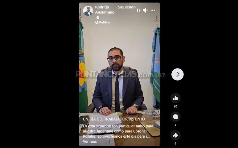 Aristimuño hizo un video para redes sociales y no mencionó a los trabajadores municipales