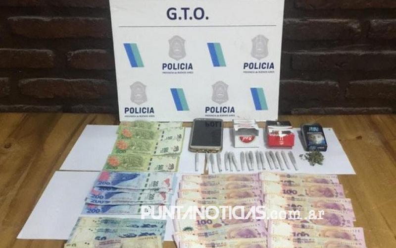 Fue aprehendido con “diecisiete cigarrillos armados de marihuana y más de 5 mil pesos”