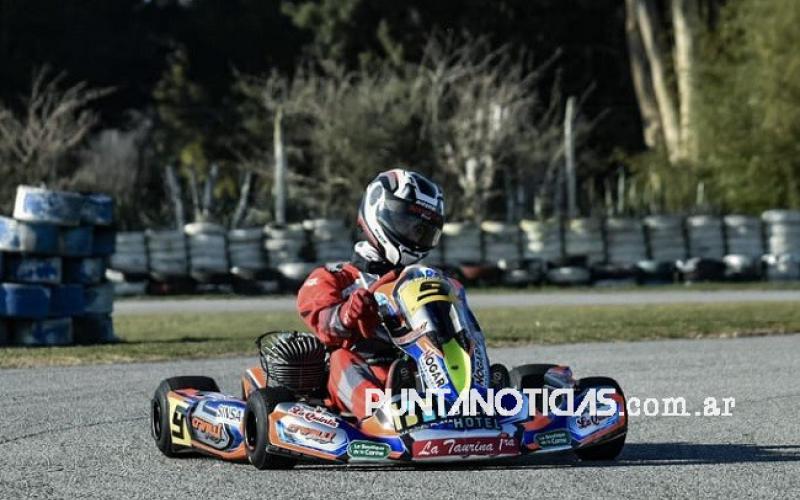 Mateo Ferlido se subió al podio en la cuarta fecha de la Asociación Zonal de Karting Mar y Sierras