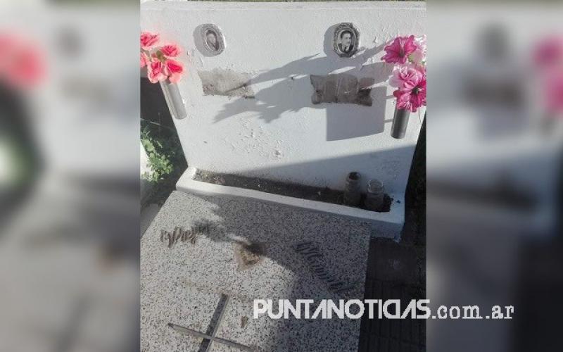 Noches sin control: otro acto vandálico en el cementerio 