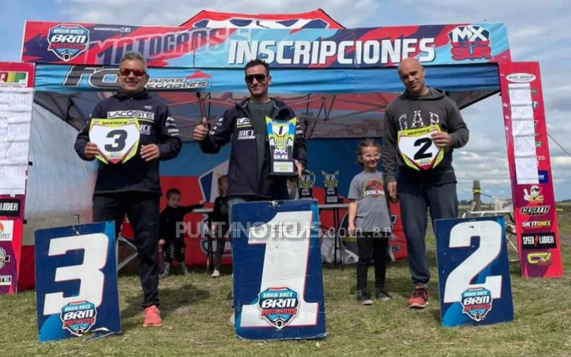 Puntaltenses en el podio del Motocross MX Sur Provincia de Buenos Aires