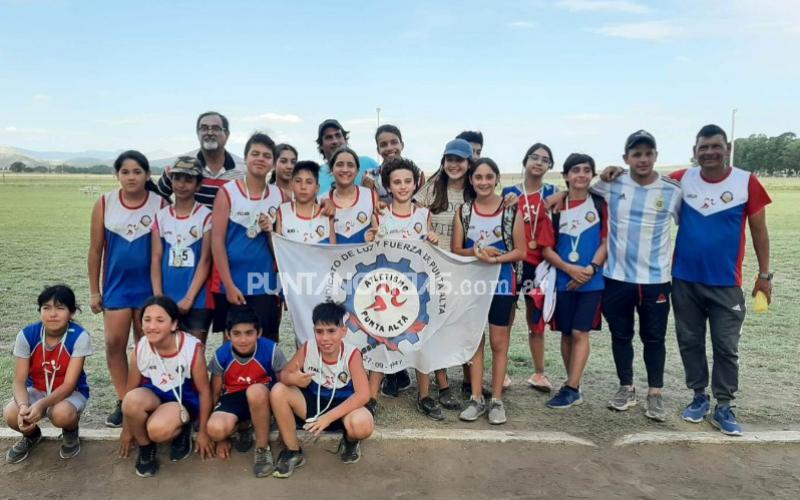 Puntaltenses conquistaron medallas en el Provincial de Atletismo de las categorías U-12 y U-14 
