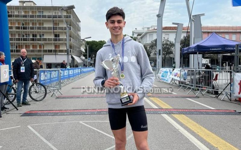 Nicolás Bermejo ganó competencia atlética en Italia