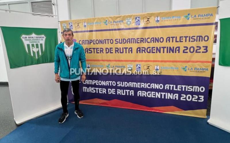 Valiosísimo quinto puesto de Miguel Servera en el Campeonato Sudamericano de Atletismo Máster